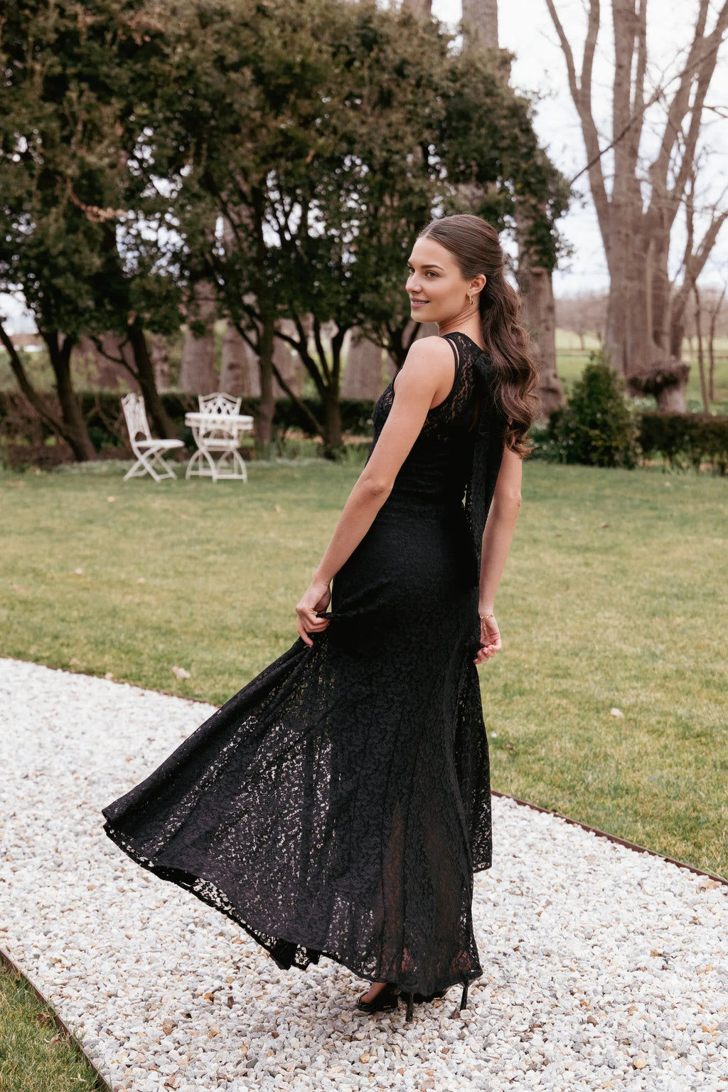 Mermaid Boat Neck Sleeveless Floor-Length Prom Dress