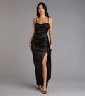 Mermaid Cowl Neck Sleeveless Backless Floor-Length Prom Dress
