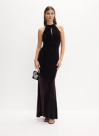 Mermaid Halter Neck Sleeveless Floor-Length Prom Dress