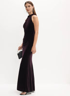 Mermaid Halter Neck Sleeveless Floor-Length Prom Dress