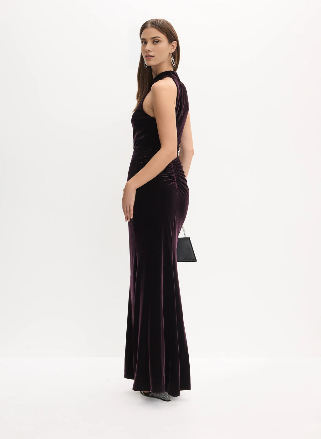 Mermaid Halter Neck Sleeveless Floor-Length Prom Dress