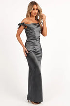 Mermaid Off Shoulder Sleeveless Floor-Length Prom Dress