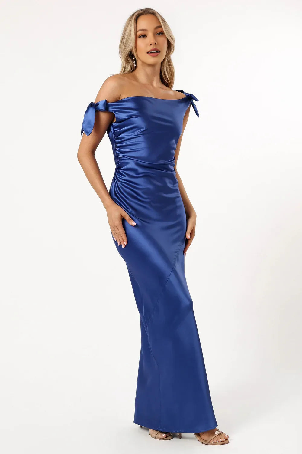 Mermaid Off Shoulder Sleeveless Floor-Length Prom Dress