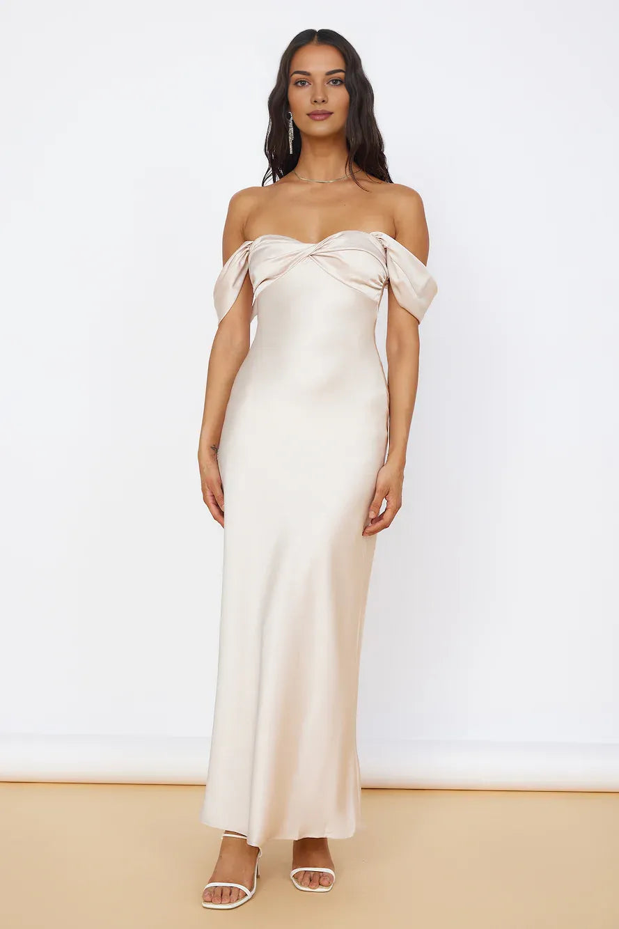 Mermaid Off the Shoulder Sleeveless Back Zip Floor-Length Prom Dress