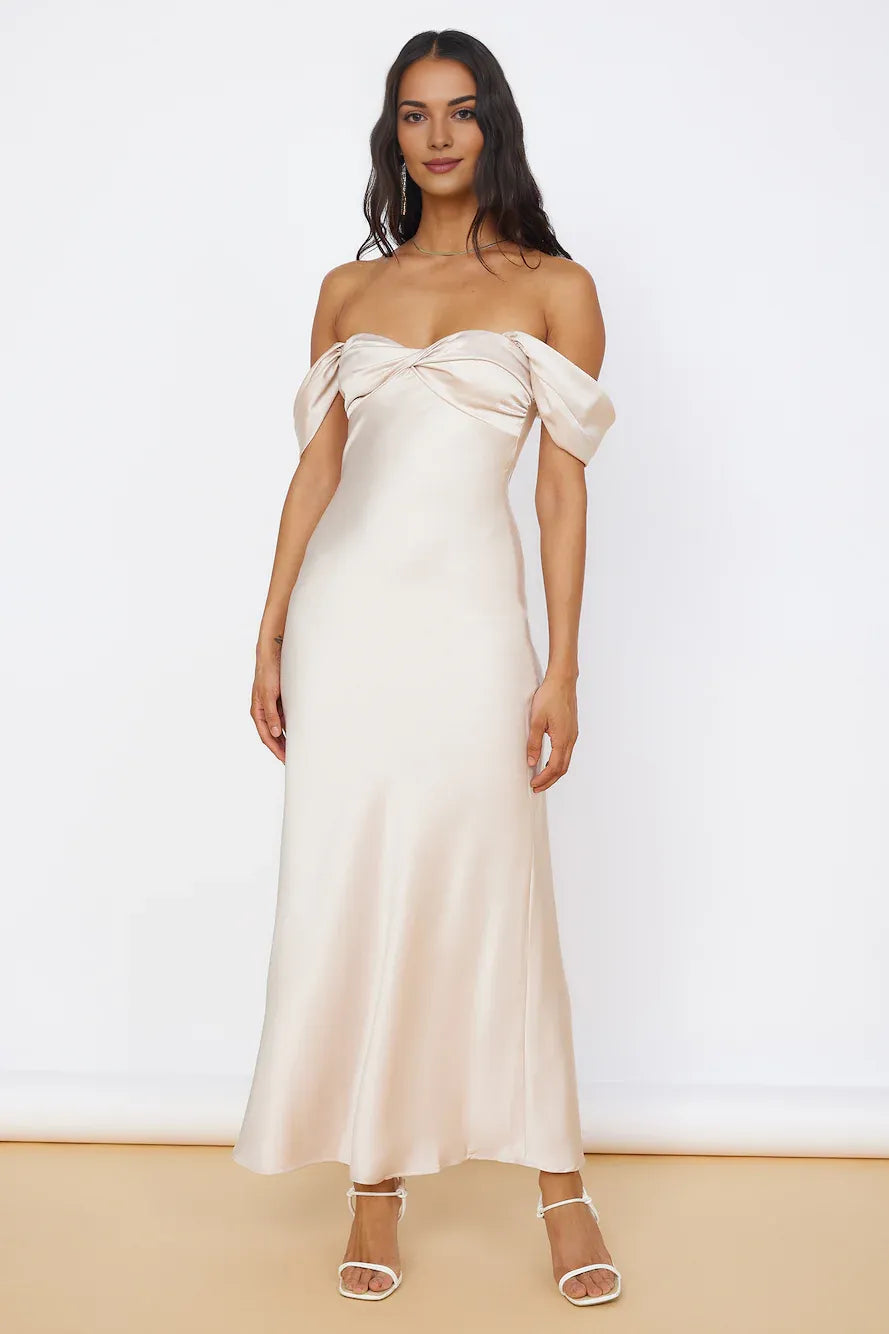 Mermaid Off the Shoulder Sleeveless Back Zip Floor-Length Prom Dress