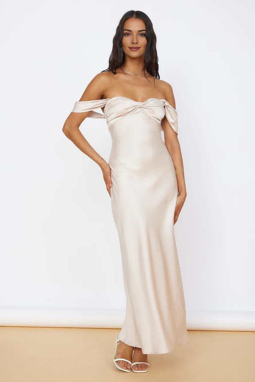 Mermaid Off the Shoulder Sleeveless Back Zip Floor-Length Prom Dress