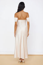 Mermaid Off the Shoulder Sleeveless Back Zip Floor-Length Prom Dress