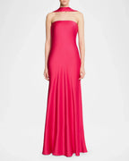Mermaid Strapless Halter Backless FloorLength Evening Gown