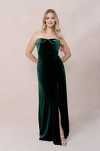 Mermaid Strapless Neck Sleeveless Floor-Length Prom Dress