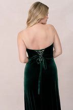 Mermaid Strapless Neck Sleeveless Floor-Length Prom Dress