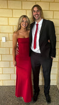Mermaid Strapless Sleeveless Backless Floor-Length Prom Dress
