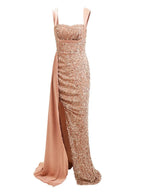 Mermaid Sweetheart Neck Sleeveless Zipper Up Sweep/Brush Train Prom Dress