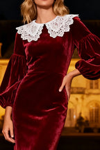 Mermaid/Trumpet High Neck Long Sleeve Sweep/Brush Train Winter Prom Dress