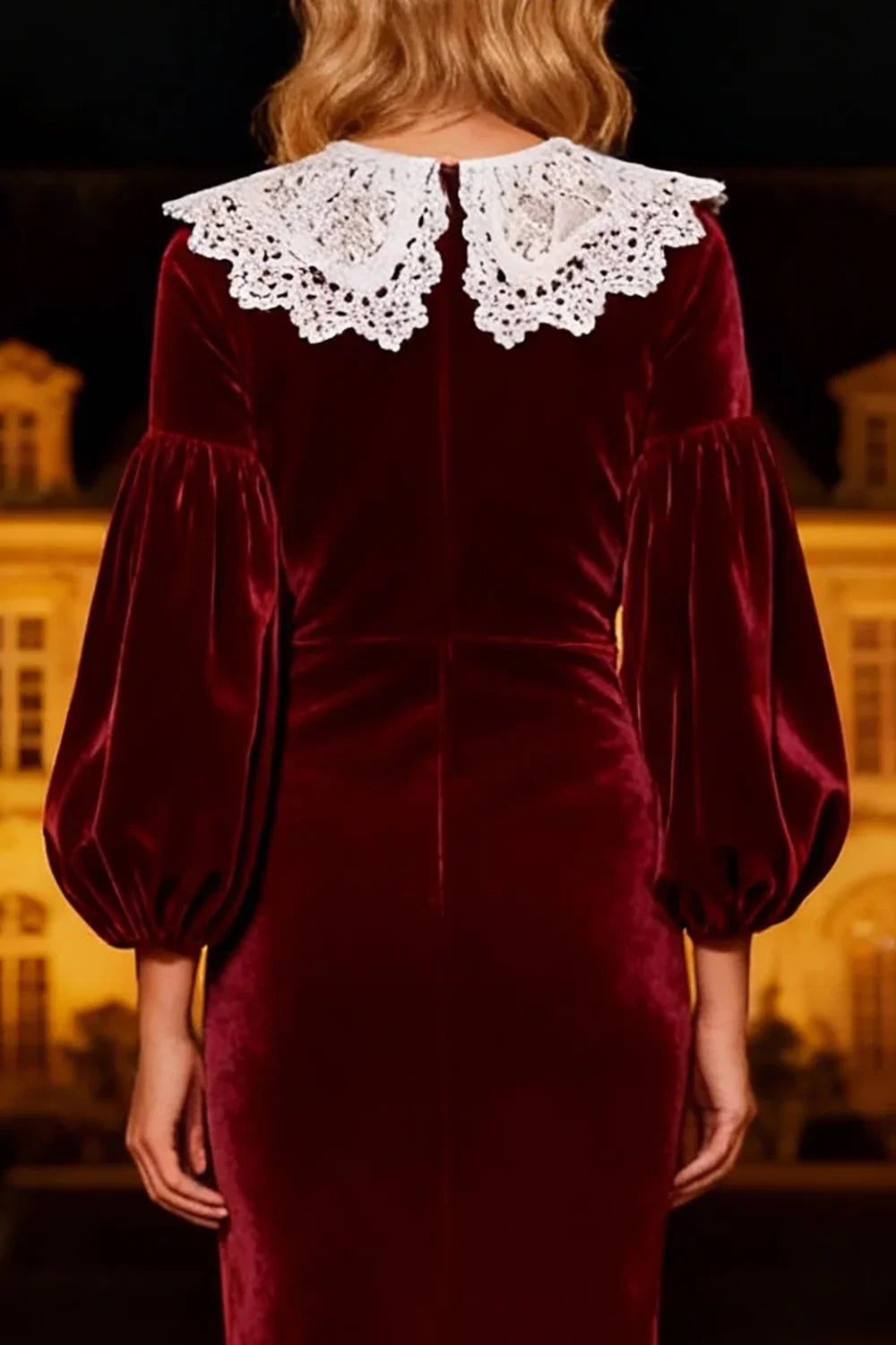 Mermaid/Trumpet High Neck Long Sleeve Sweep/Brush Train Winter Prom Dress