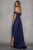 Mermaid/Trumpet Off the Shoulder Sleeveless Sweep/Brush Train Prom Dress