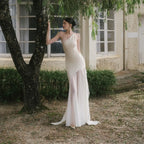 Mermaid/Trumpet One Shoulder Sleeveless Backless Floor-Length Prom Dress