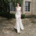 Mermaid/Trumpet One Shoulder Sleeveless Backless Floor-Length Prom Dress