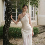 Mermaid/Trumpet One Shoulder Sleeveless Backless Floor-Length Prom Dress