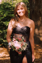 Mermaid/Trumpet Sweetheart Sleeveless Split Floor Length Prom Dress