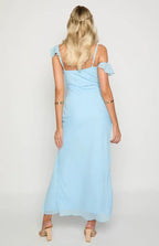 Mermaid/Trumpet V Neck Sleeveless Backless Ankle-Length Prom Dress
