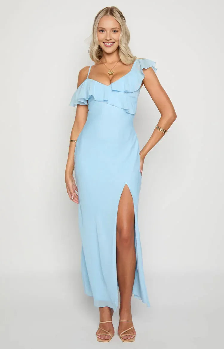 Mermaid/Trumpet V Neck Sleeveless Backless Ankle-Length Prom Dress