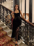 Mermaid V Neck Sleeveless Back Zip Floor-Length Evening Dress