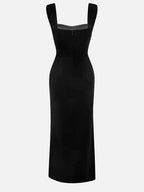 Mermaid V Neck Sleeveless Back Zip Floor-Length Evening Dress