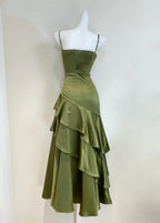 Off-The-Shoulder Sleeveless Mermaid Ruffles Floor-Length Prom Dress