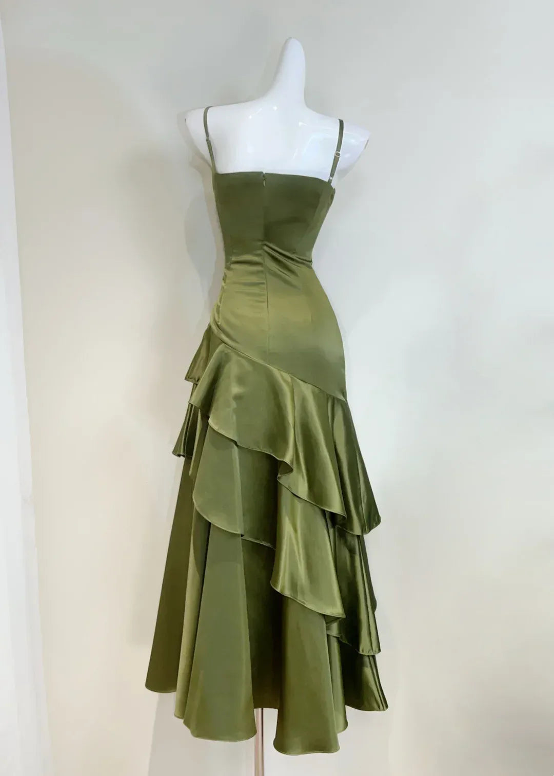 Off-The-Shoulder Sleeveless Mermaid Ruffles Floor-Length Prom Dress