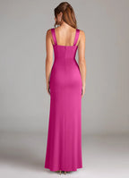 Elegant Satin Bridesmaid Dresses with Sweetheart Neck and Pleated Shoulder Detailing