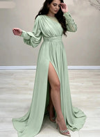 Scoop Neck Sleeveless A-Line Appliques Long Prom Dress