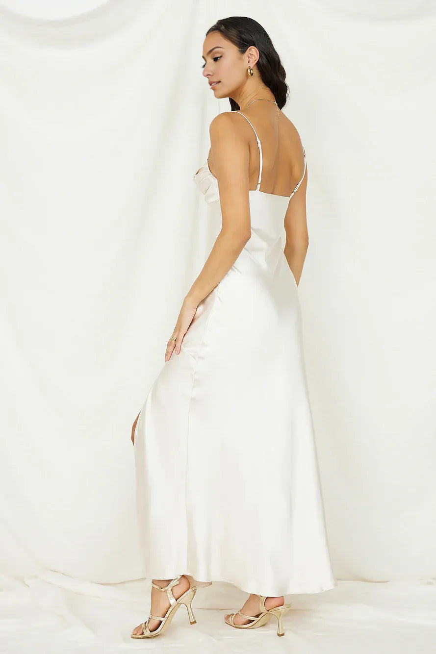 Sheath/Column Spaghetti Straps Sleeveless Backless Floor-Length Prom Dress
