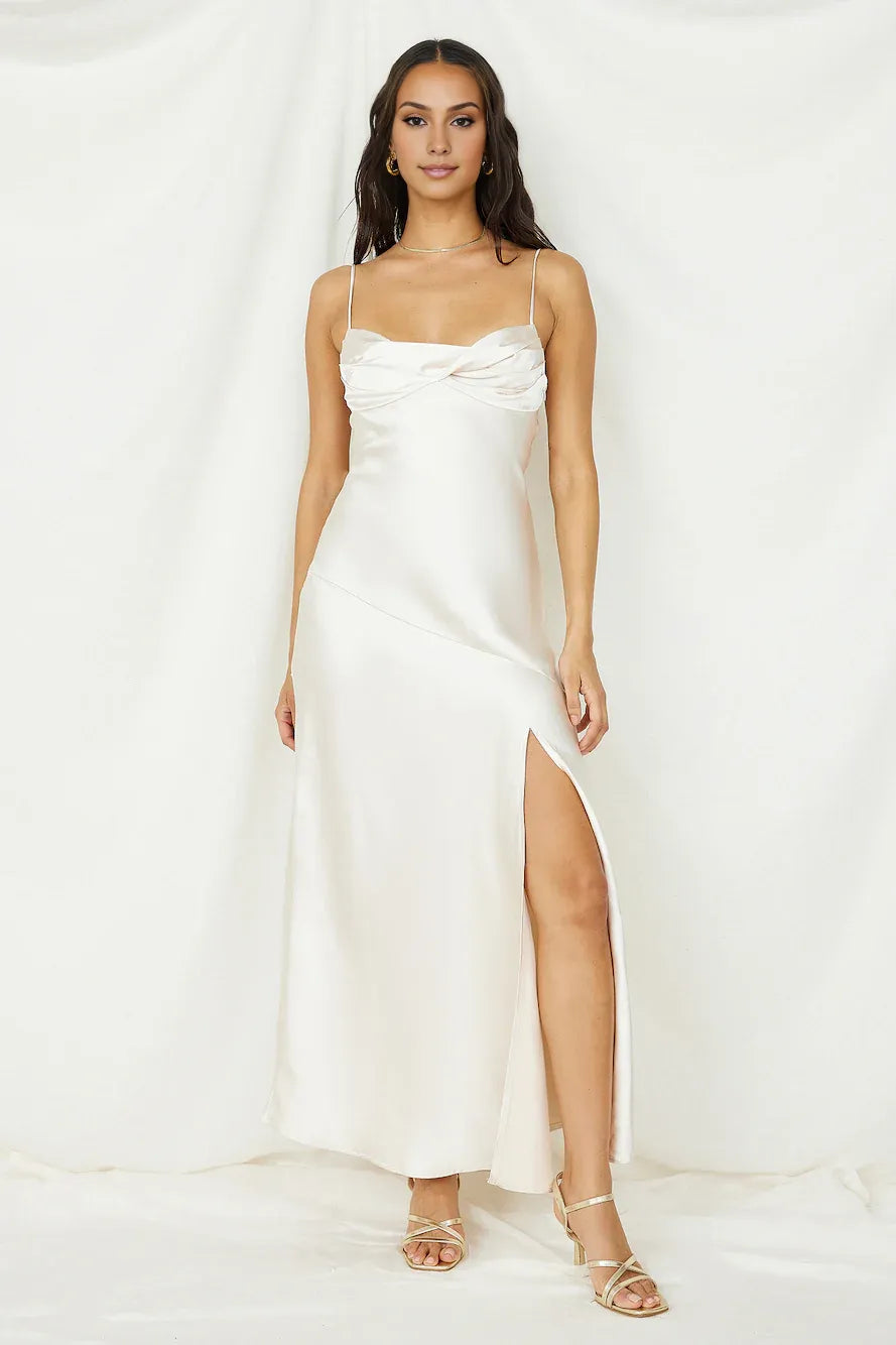 Sheath/Column Spaghetti Straps Sleeveless Backless Floor-Length Prom Dress