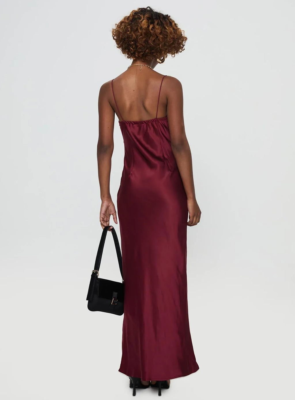 Sheath/Column Spaghetti Straps Sleeveless Backless Floor-Length Prom Dress