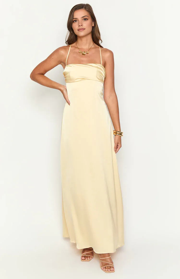 Sheath/Column Spaghetti Straps Sleeveless Up Floor-Length Prom Dress