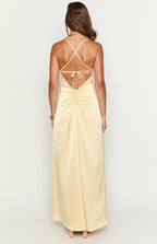 Sheath/Column Spaghetti Straps Sleeveless Up Floor-Length Prom Dress
