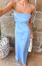 Sheath/Column Spaghetti Straps Sleeveless Up Floor-Length Prom Dress