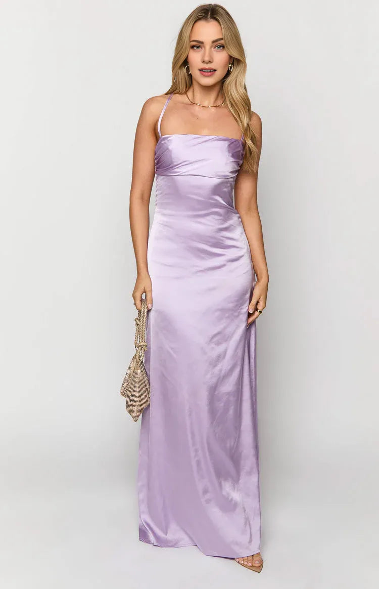 Sheath/Column Spaghetti Straps Sleeveless Up Floor-Length Prom Dress