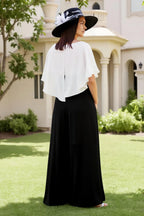 Sheath Square Neck Flutter Sleeve Zipper Up Floor-Length Mother of the Bride Dress