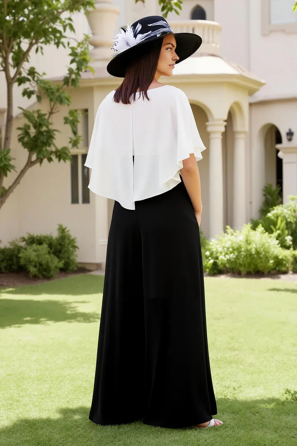 Sheath Square Neck Flutter Sleeve Zipper Up Floor-Length Mother of the Bride Dress