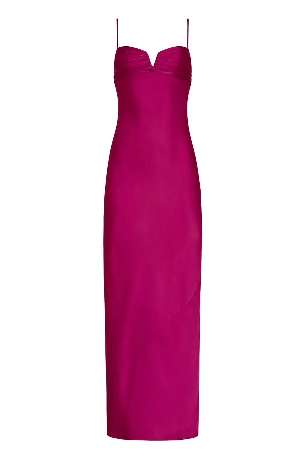 Sheath V Neck Sleeveless Backless Floor Length Evening Dress