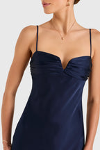 Sheath V Neck Sleeveless Backless Floor Length Evening Dress