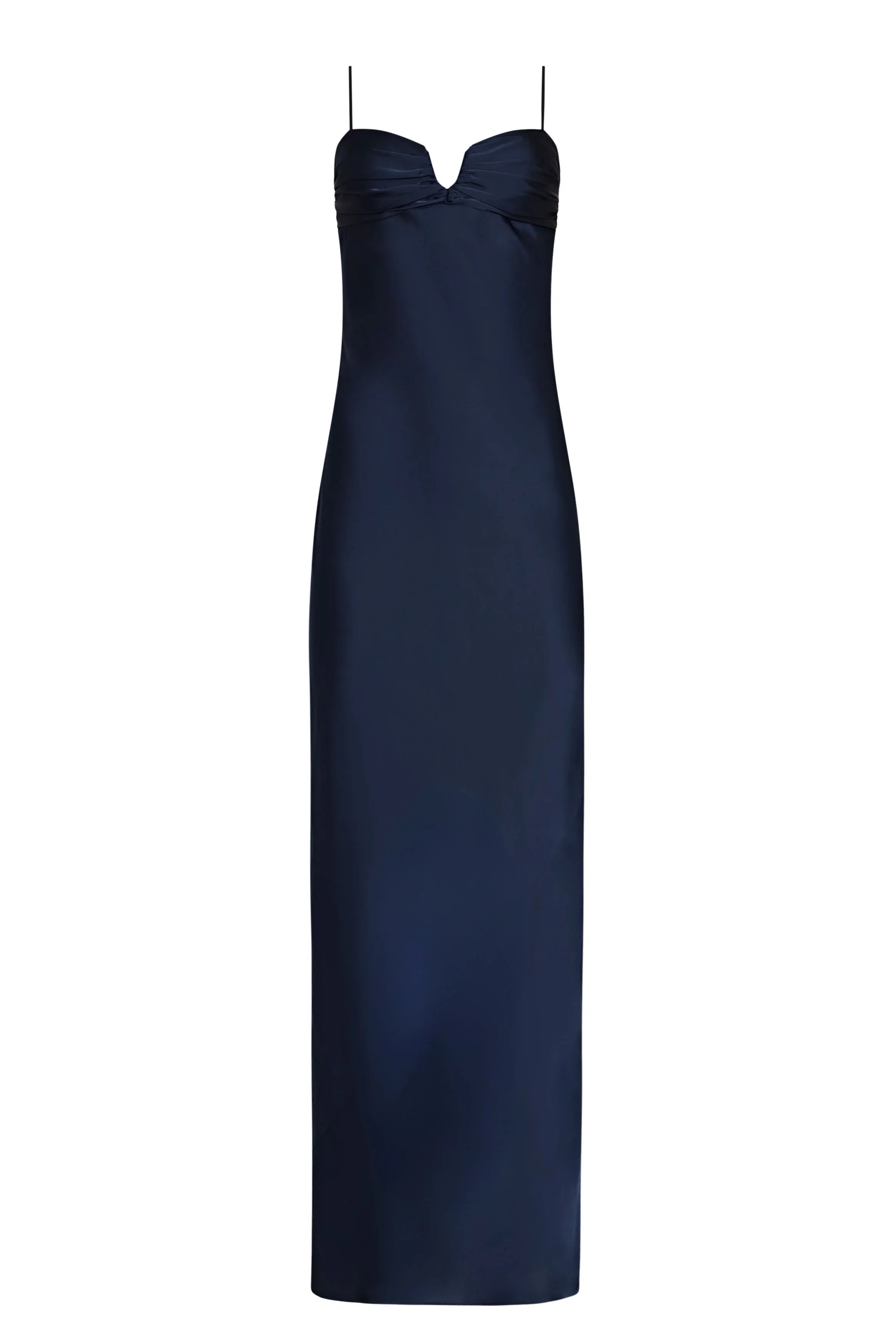 Sheath V Neck Sleeveless Backless Floor Length Evening Dress