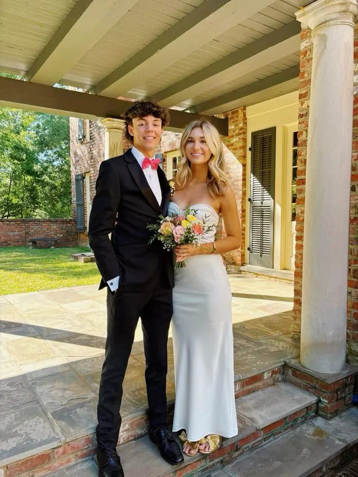 Strapless Sleeveless Mermaid Prom Dress