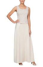 Two-Piece Square Neck Long Sleeve Zipper Up Floor-Length Mother of the Bride Dress
