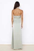 Mermaid High Neck Sleeveless Backless Floor-Length Prom Dress