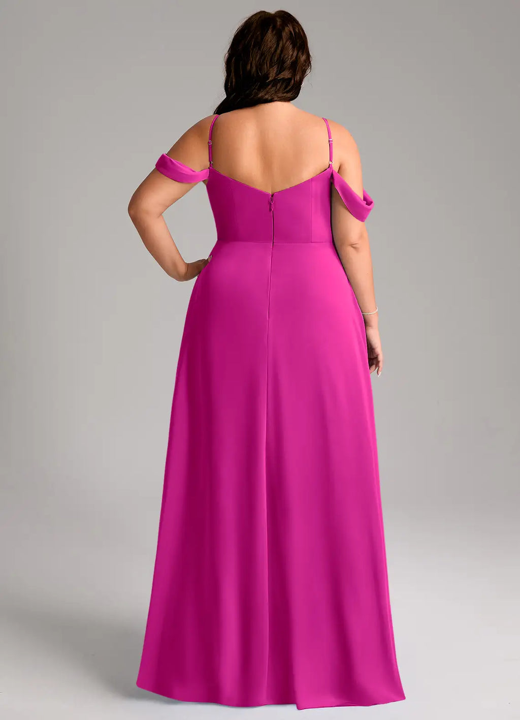 Elegant Satin Spaghetti Strap Bridesmaid Dresses with Crisscross Back and Side Ruche