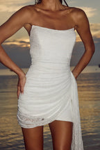 Sheath/Column Strapless Sleeveless Backless Short-Mini Homecoming Dress