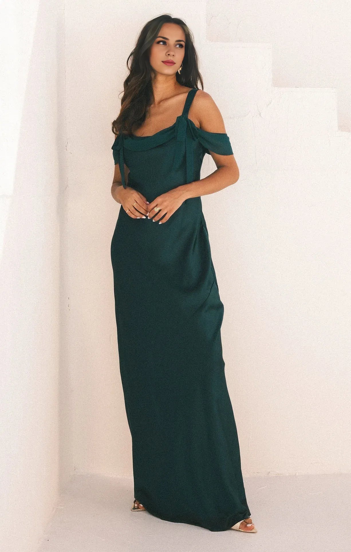Dress Regular Straps Square Neck Sleeveless Maxi Dress Column Simple Backless Prom Dress