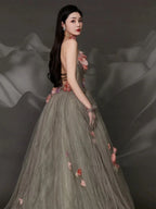 Enchanting Ball Gown Strapless Sweetheart Lace-Up Back Floor-Length Fairy Prom Dress